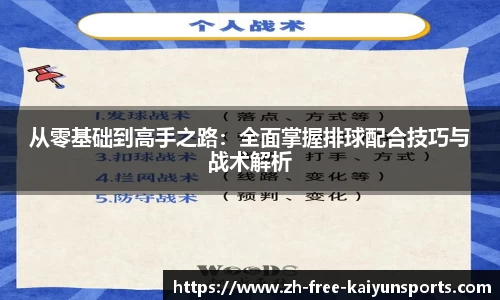 从零基础到高手之路：全面掌握排球配合技巧与战术解析